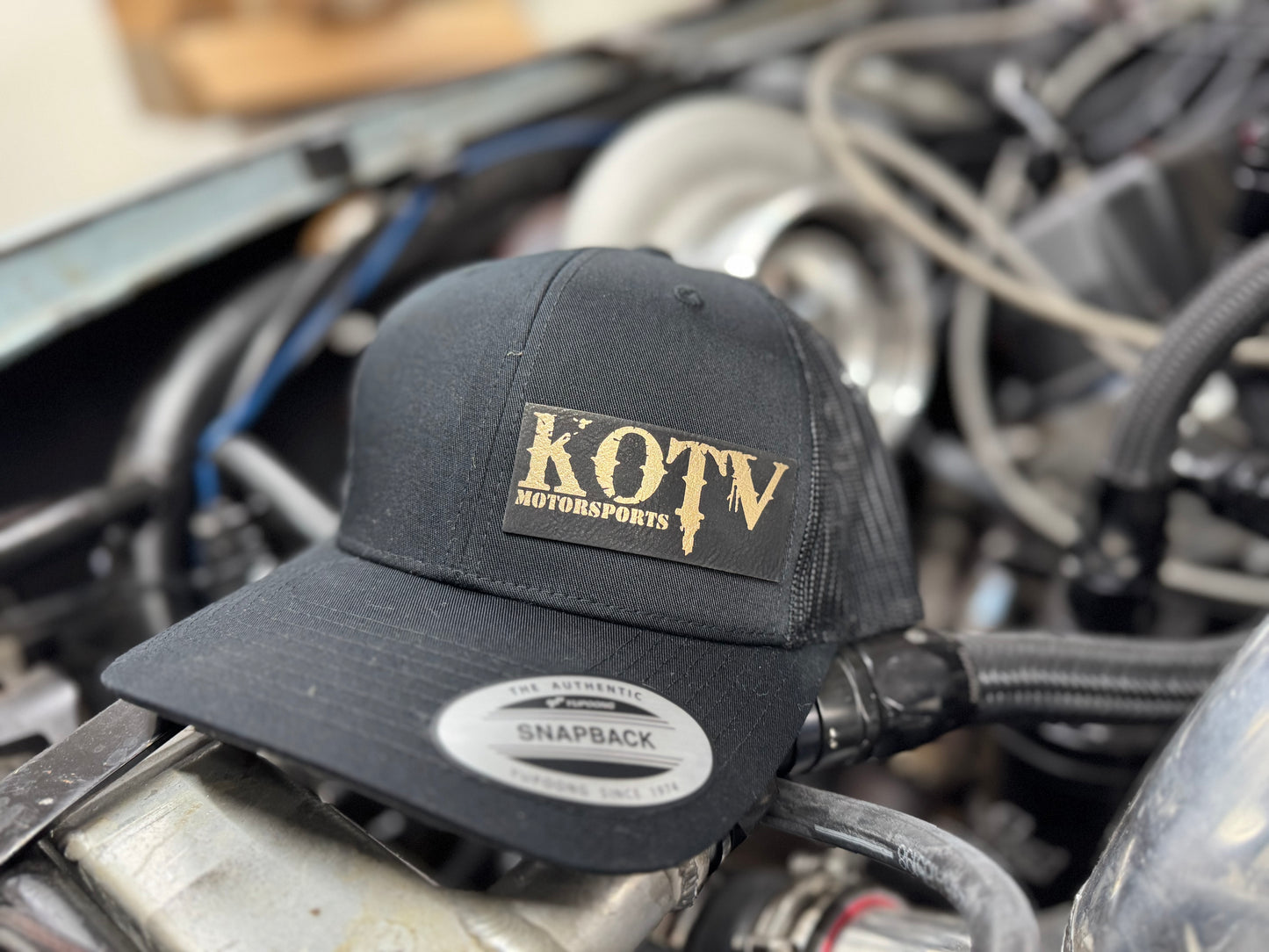 Black and Gold SnapBack Hat