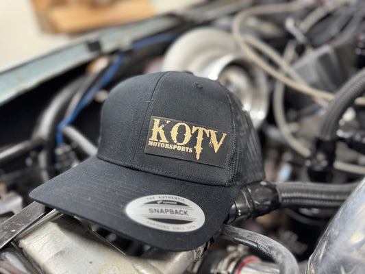 Black and Gold SnapBack Hat