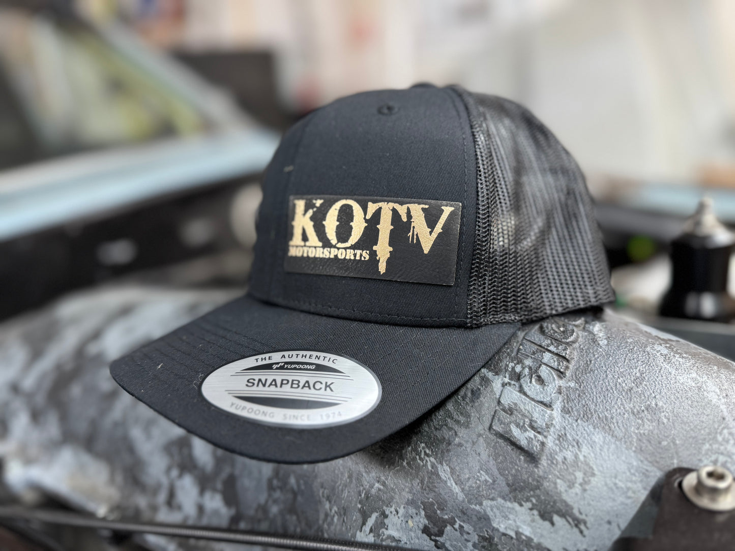 Black and Gold SnapBack Hat